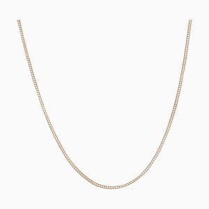 19th Century French 18 Karat Rose Gold Link Chain Necklace