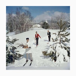 Slim Aarons, Skiing Waiters, 1962, Photograph on Paper