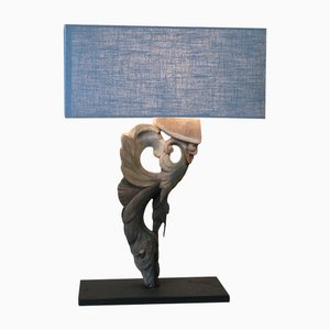 Lamp with Linen Shade