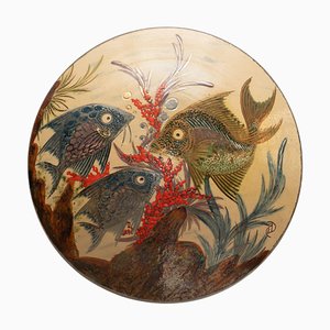 Ceramic Hand Painted Plate by Diaz Costa, 1960
