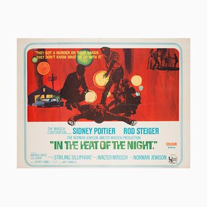 Póster original de la película In the Heat of the Night, Reino Unido, 1967