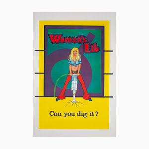 American Womens Lib Can You Dig It Political Poster, 1970s
