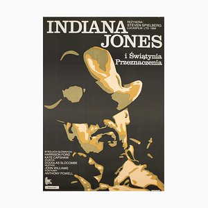 B1 Polnisches Indiana Jones and the Temple of Doom Filmposter von Jaeschke, 1985
