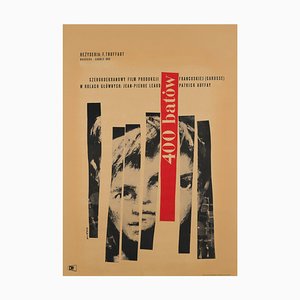 Polish 400 Blows Film Poster by Waldemar Swierzy, 1960