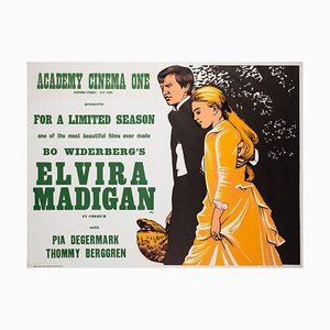 Affiche de Film Elvira Madigan Academy Cinema Quad par Strausfeld, Royaume-Uni, 1968