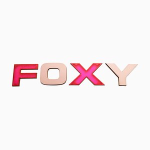 Große Vintage Foxy Buchstaben, 4er Set