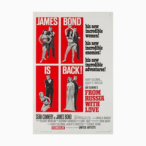 Póster de película estadounidense From Russia with Love, 1963