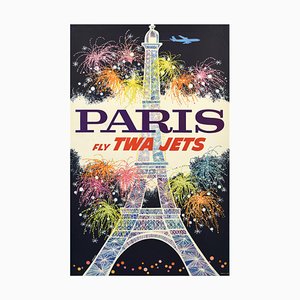 Airline Travel Paris Poster