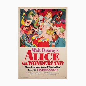 Alice in Wonderland Film Poster, 1951