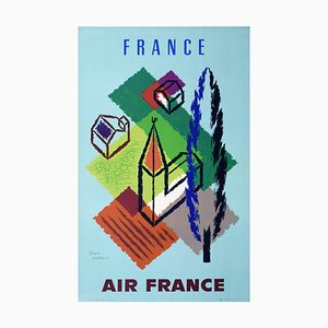 Poster di viaggio Francia, 1958