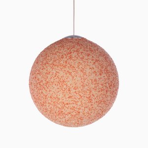 XL Orange Sugar Ball Hanging Lamp by John & Sylvia Reid, 1960s