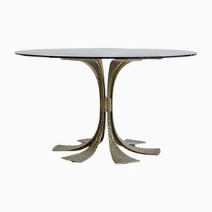 Brass Dining Table by Luciano Frigerio, 1960s