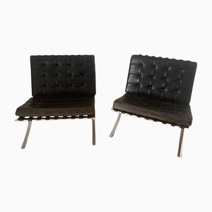 Barcelona Chairs by Ludwig Mies Van Der Rohe for Knoll Inc. / Knoll International, 1950s, Set of 2