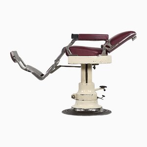 Vintage Danish Industrial Barber or Dentist Chair from Axel Christensen, 1920s