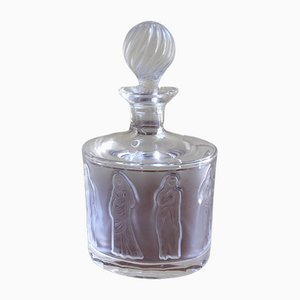 Femmes Antiques Flasche aus Satin und transparentem Kristallglas von René Lalique