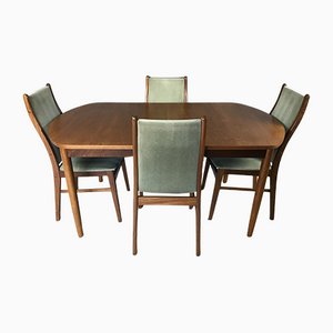 Mid-Century Danish Extendable Dining Table & Matching Chairs from Farstrup Møbler, Set of 5
