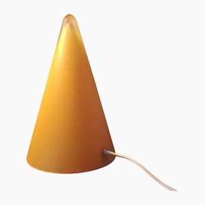 Conical Minimalist Lamp in Tinted Glass, 1980s
