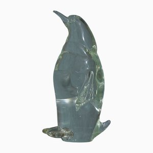 Escultura de pingüino de cristal de Murano, 1980