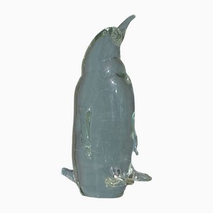 Escultura de pingüino de cristal de Murano, 1980