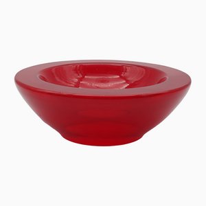 Red Murano Glass Bowl, 1970s