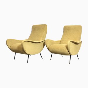 Italian Lady Lounge Chairs by Marco Zanuso, 1960s, Set of 2