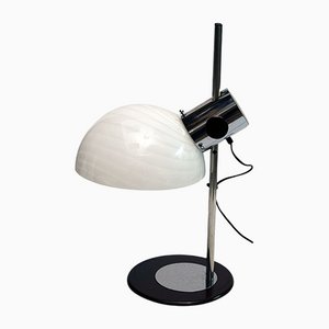 Lampe de Bureau en Verre et Métal par Zonca, 1970s