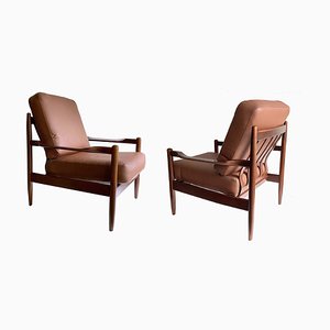 Danish Modern Lounge Chairs of Scandinavian Design, 1960s, Set of 2