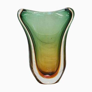 Italian Murano Artistic Glass Vase by Flavio Poli for Seguso, 1960s