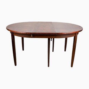 Large Scandinavian Rosewood Extendable Dining Table, 1960