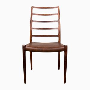 Dänische Modell 82 Stühle aus Rio Palisander von Niels Otto Moller für JL Møllers, 4er Set