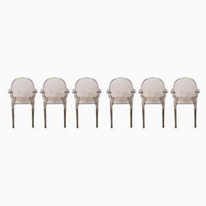 Louis Ghost Armchairs by Philippe Stark for Kartell, Set of 6