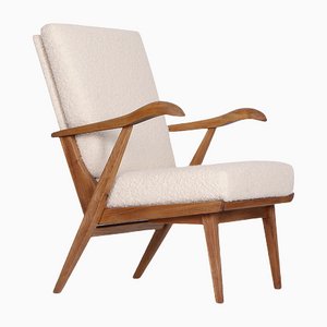Mid-Century Boucle Armile Chair, 1960s