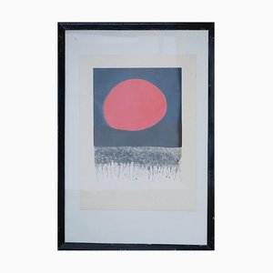 Penny Ormerod, Black, Blue and Red Composition, 1977, Print, Framed