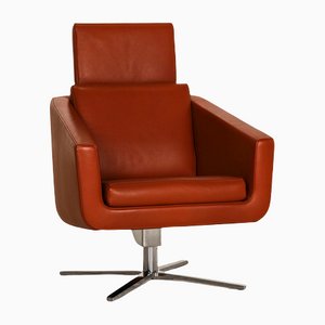 Cognac Leather Armchair from FSM Pavo