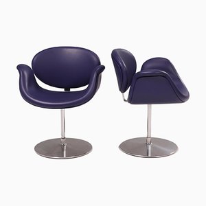 Purple Little Tulip Swivel Chairs by Pierre Paulin for Artifort, Set of 2