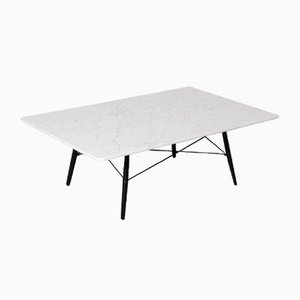 Rectangular Carrara Marble Coffee Table by Charles & Ray Eames for Vitra
