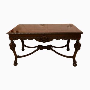 Edwardian Freestanding Carved Mahogany Centre Table