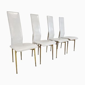 Vintage S44 Dining Chairs by Giancarlo Vegni for Fasem, 1980s, Set of 4
