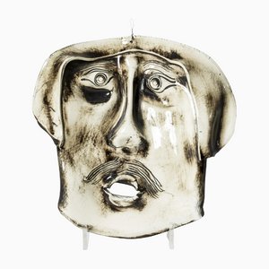 Steingut Maske von Bengt Berglund für Gustavsberg