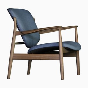 France Chair in Wood and Fabric by Finn Juhl
