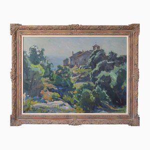 Raimon Roca Ricart, Landscape in Granera, 1976, Oil on Canvas