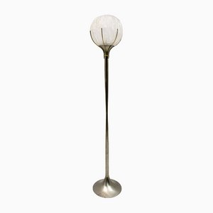 Mid-Century Floor Lamp in Murano Glass and Brass by Angelo Brotto for Esperia, Italy, 1960s