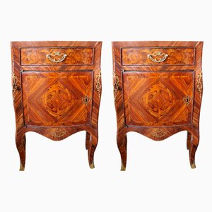 18th Century Louis XVI Sicilian Style Bedside Tables, Set of 2