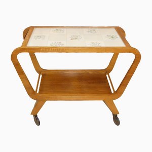Serving Trolley with Decorative Top, 1950s
