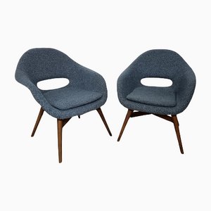 Fauteuils Shell par Miroslav Navratil, Set de 2