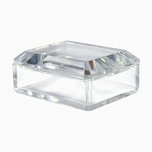 Cut Crystal Glass Box from Val St Lambert, Belgium, 1950s
