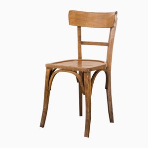 Bentwood Bistro Dining Chair with Single Bar Back from Baumann, 1950s
