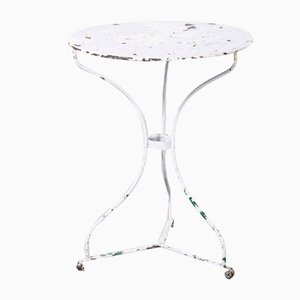 Small French Round Gueridon Table, 1950s