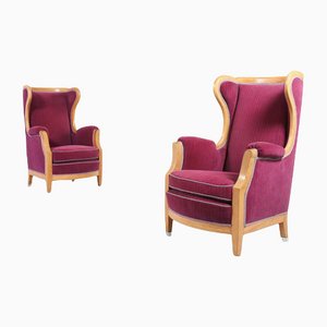 Set of Lounge Chairs by Oscar Nilsson, Sweden, 1960s