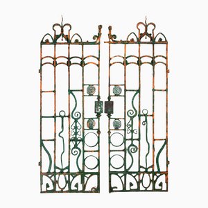 Antique Wrought Iron Gates, Set of 2